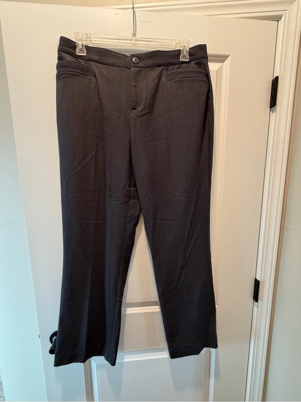 CJ Banks Dark Gray Dress Pants - Straight Leg